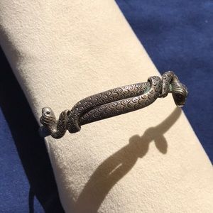 Bangle snake bracelet adjustable 8” inside diam